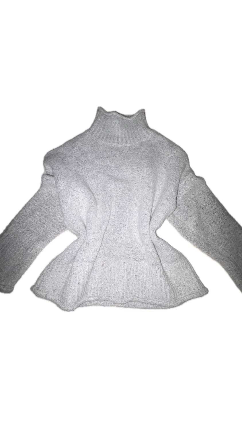 회색 목폴라 니트 gray turtleneck knitwear 상품이미지1