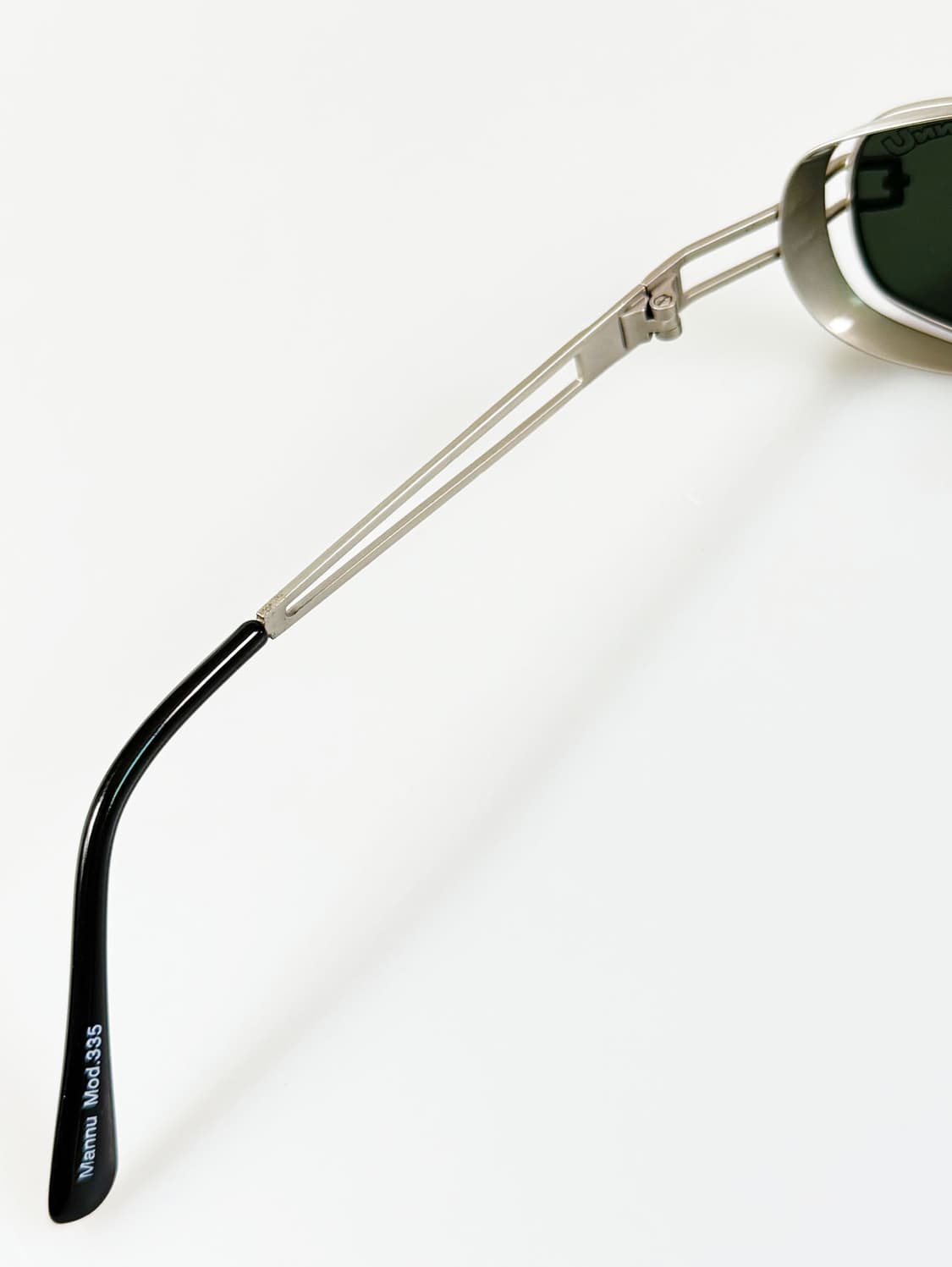 90s MANNU 실버 슬림 스퀘어 빈티지 선글라스 상품이미지7