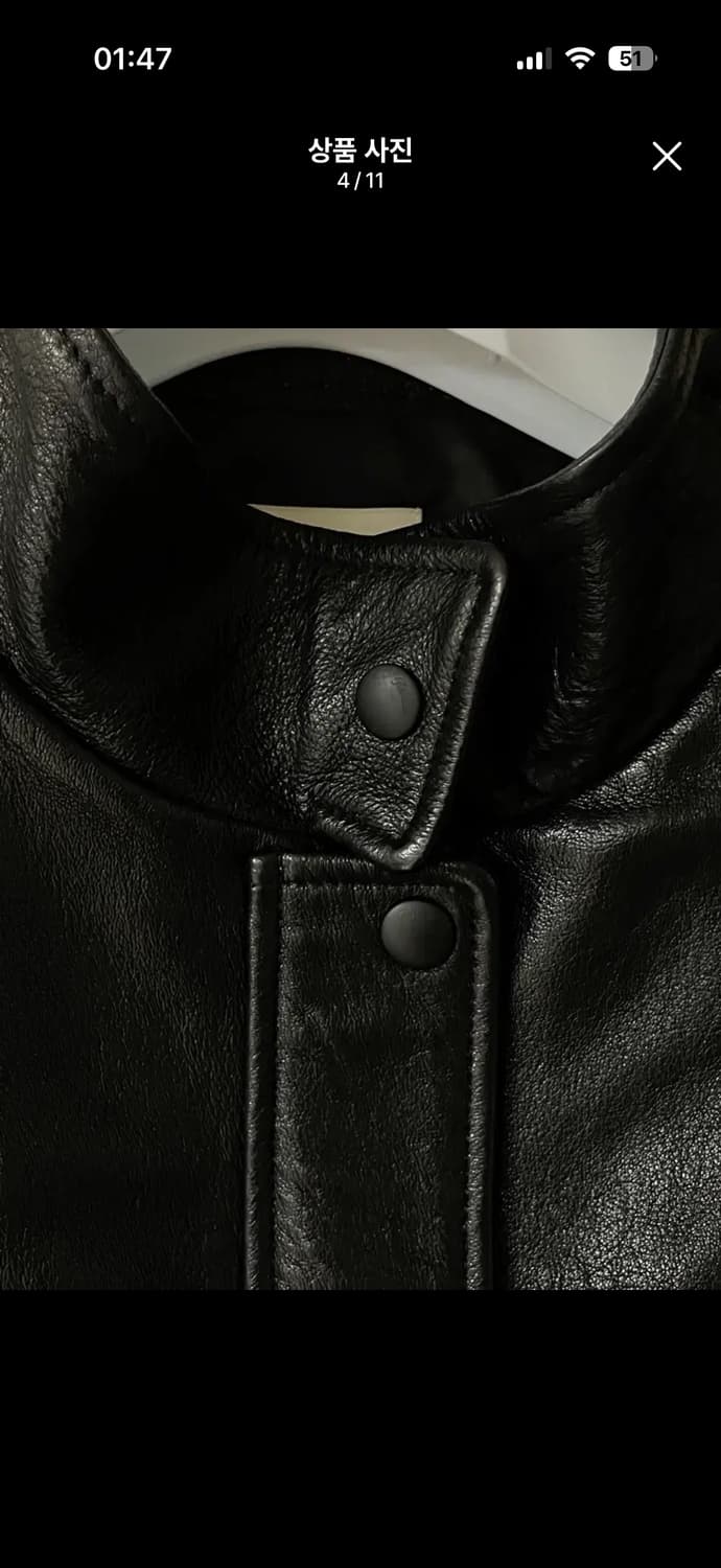 리본빛 Caden Leather Jacket 상품이미지4