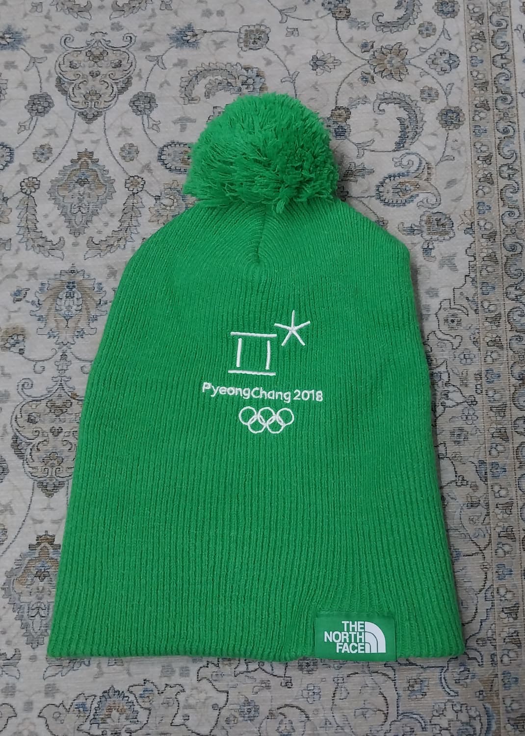 (새상품) 노스페이스 평창 올림픽 2018 털모자 그린 상품이미지2
