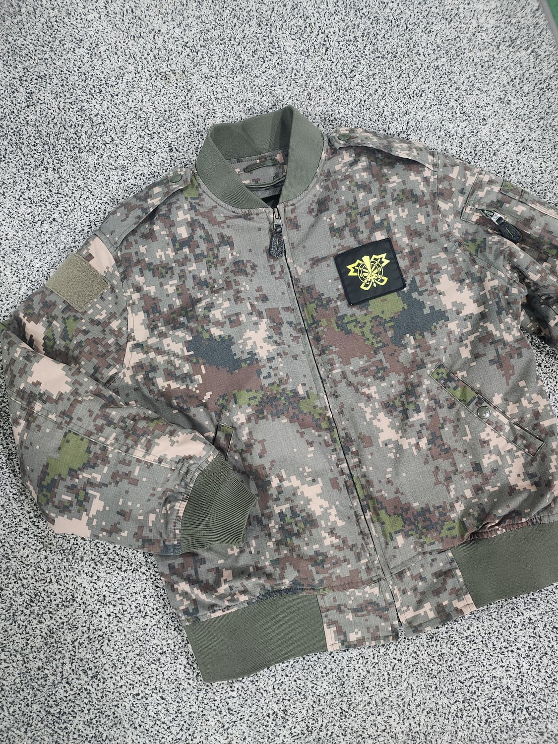 밀리터리 디지털 카모 전차병 점퍼 상태좋음 상품이미지2