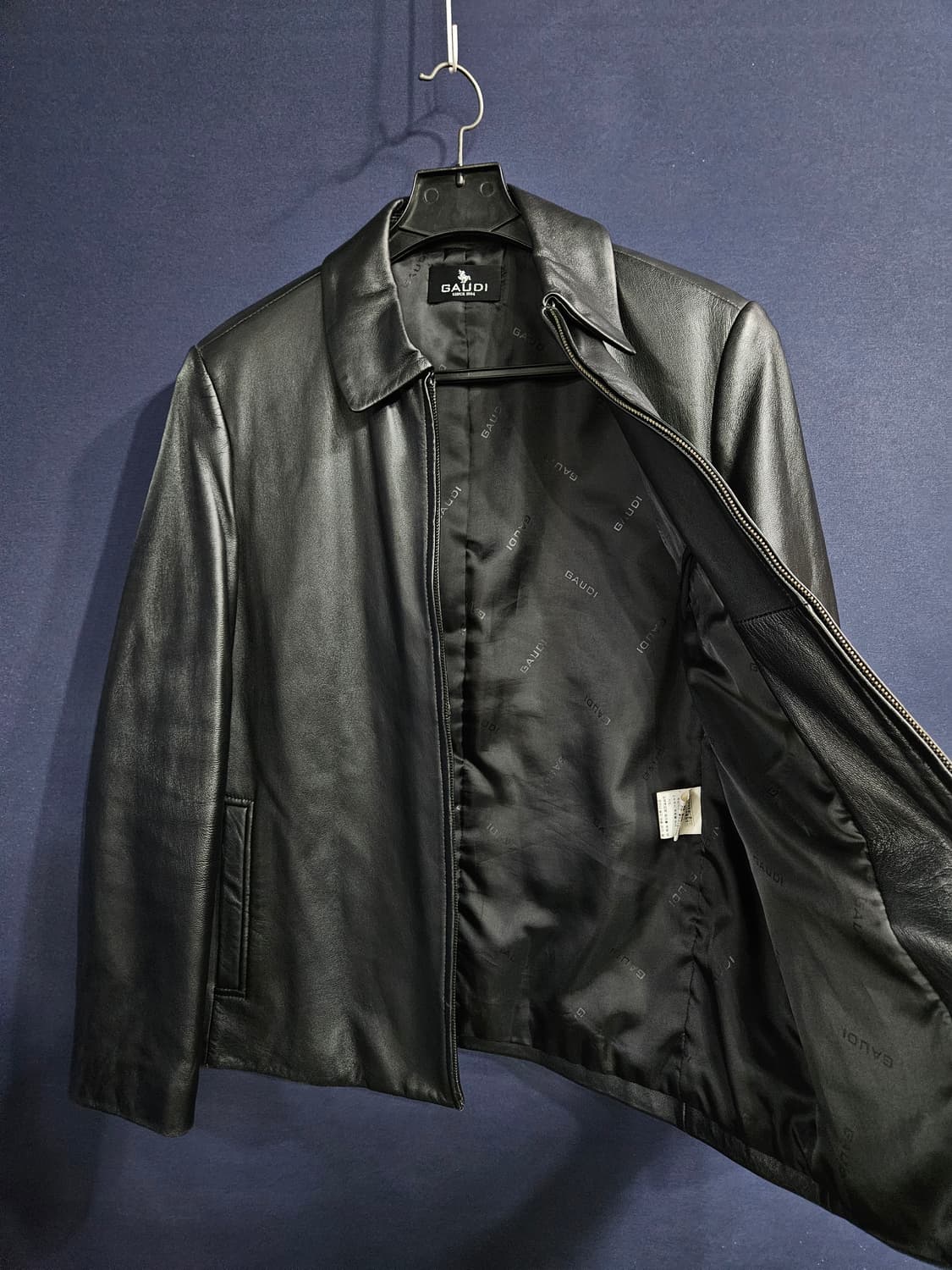 가우디 블랙 남성 100 양가죽 자켓  상품이미지8