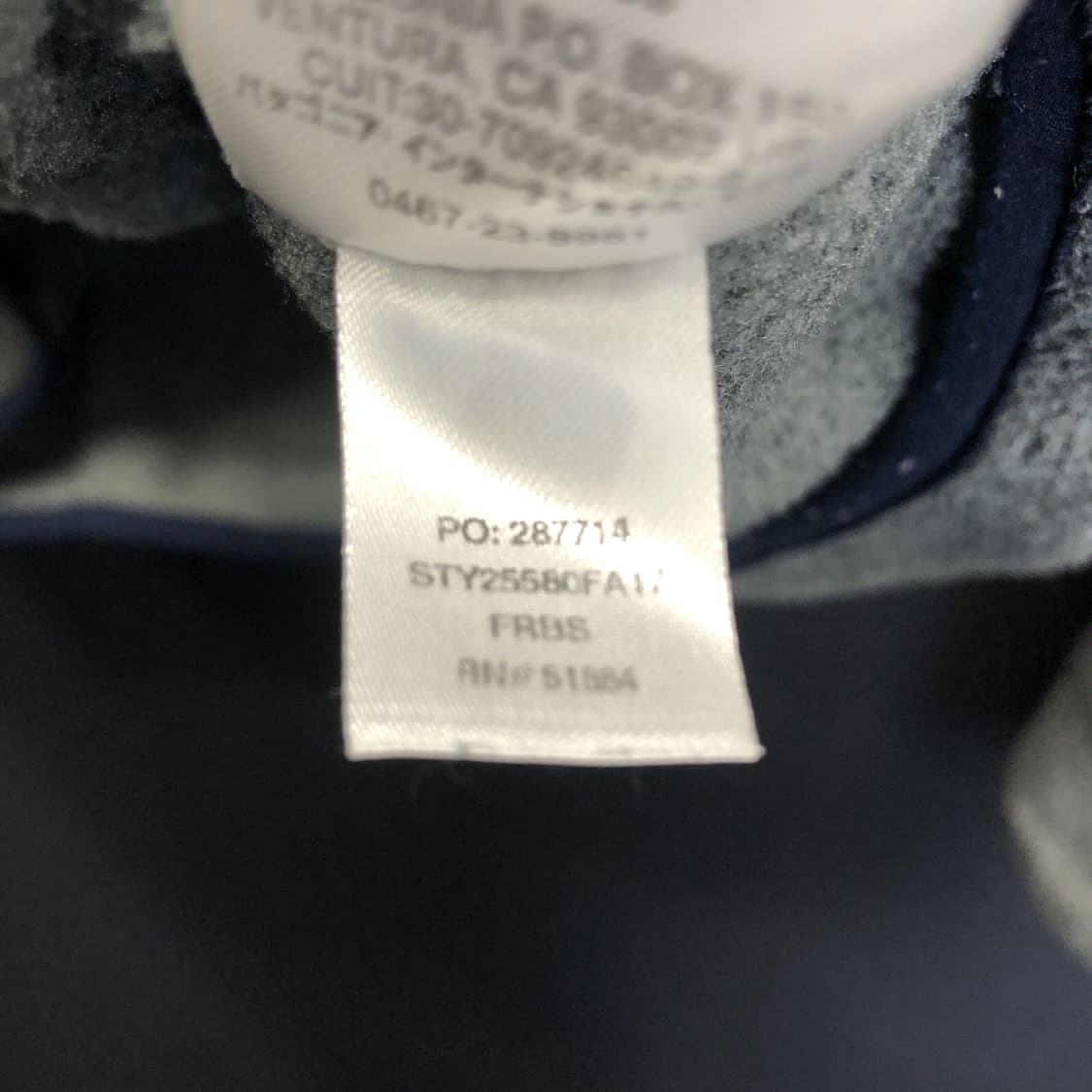 17FW 파타고니아 신칠라 스냅-T 그레이/네이비 상품이미지5