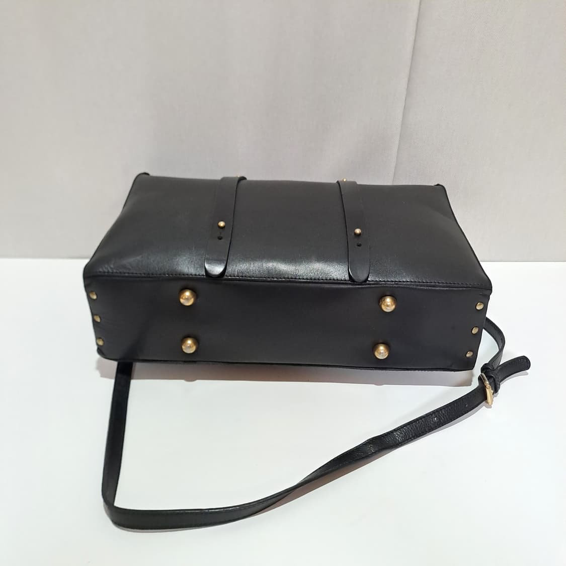 (택포) 아웃라인즈 가죽 트렁크백 블랙 B783 상품이미지6