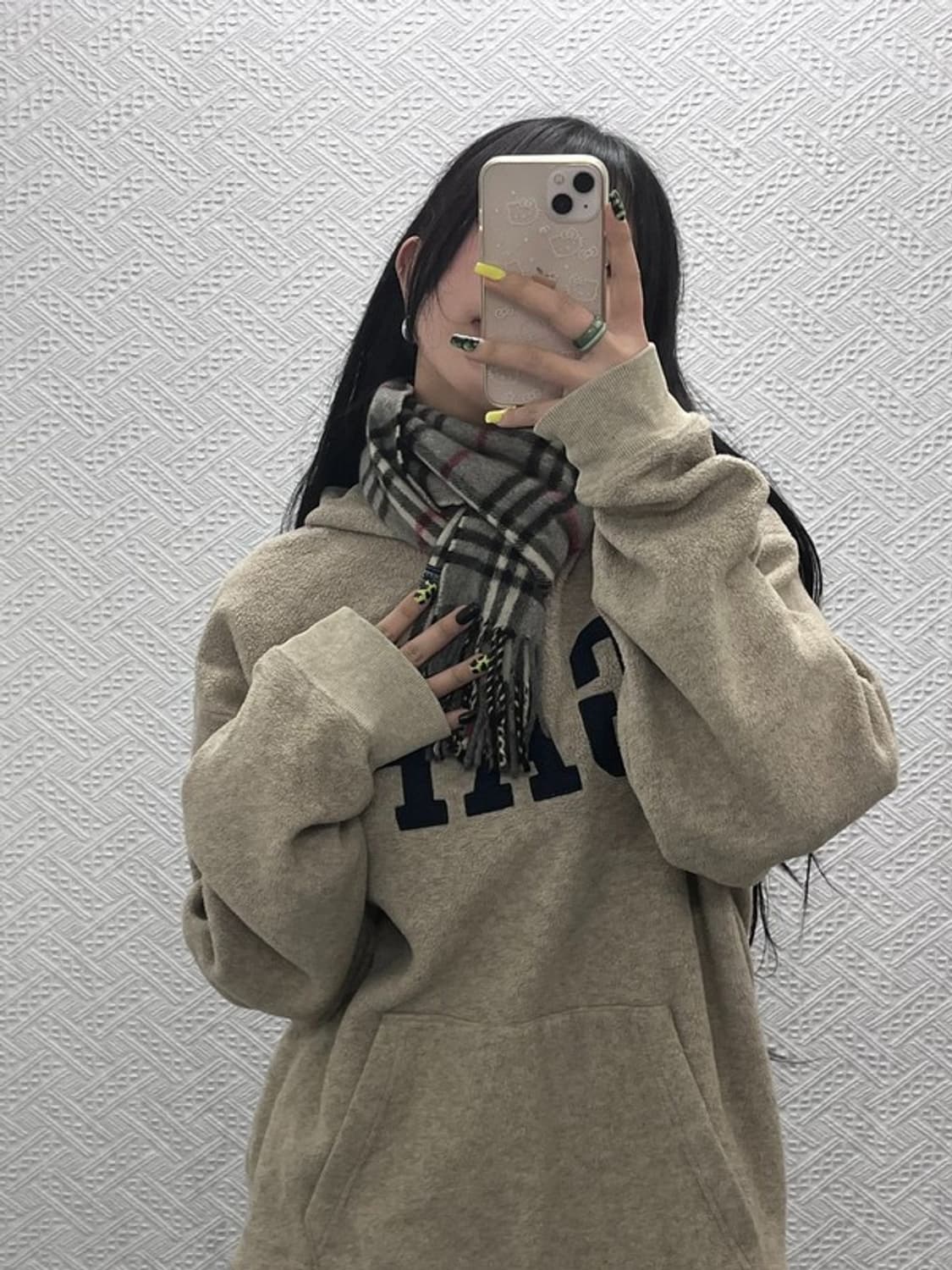 버버리 모던시크 램스울 노바체크 머플러 목도리 C07597 상품이미지2