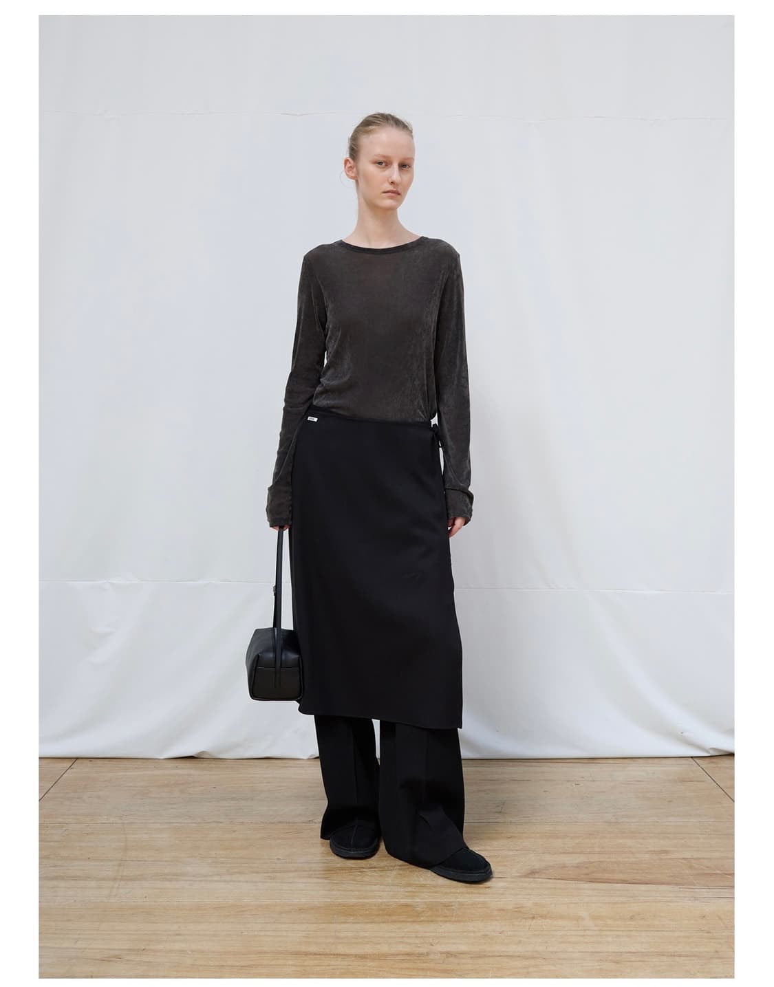 르바 벨벳 레이어드 티셔츠 상품이미지3