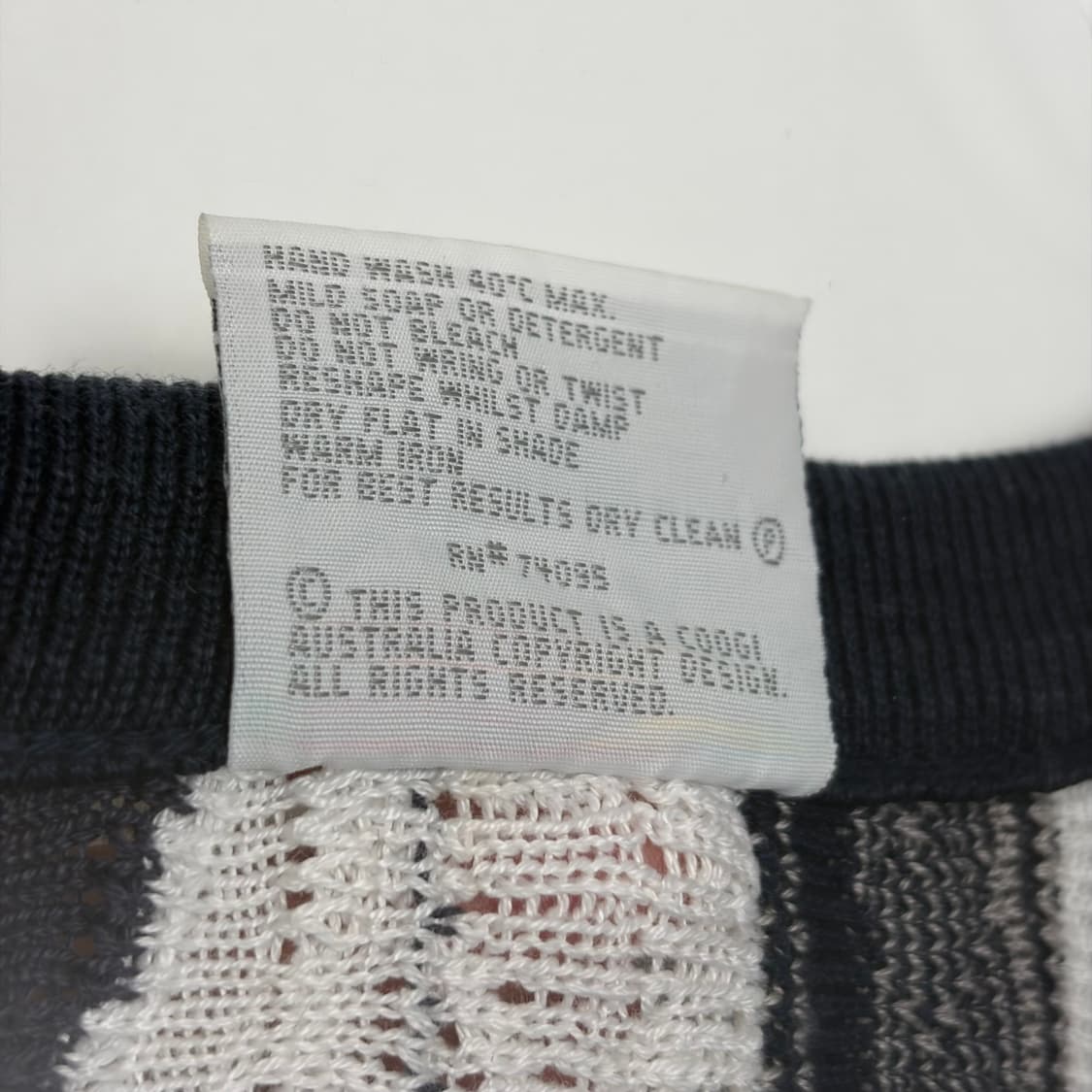 쿠지 coogi 패턴 니트 티셔츠 상품이미지3