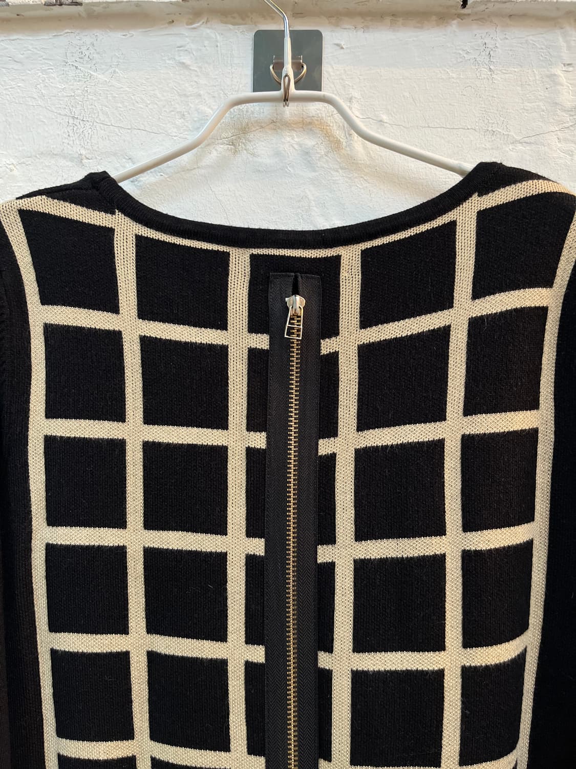 Kenzo 캐시미어 혼방 격자무늬 니트 탑 40 상품이미지8