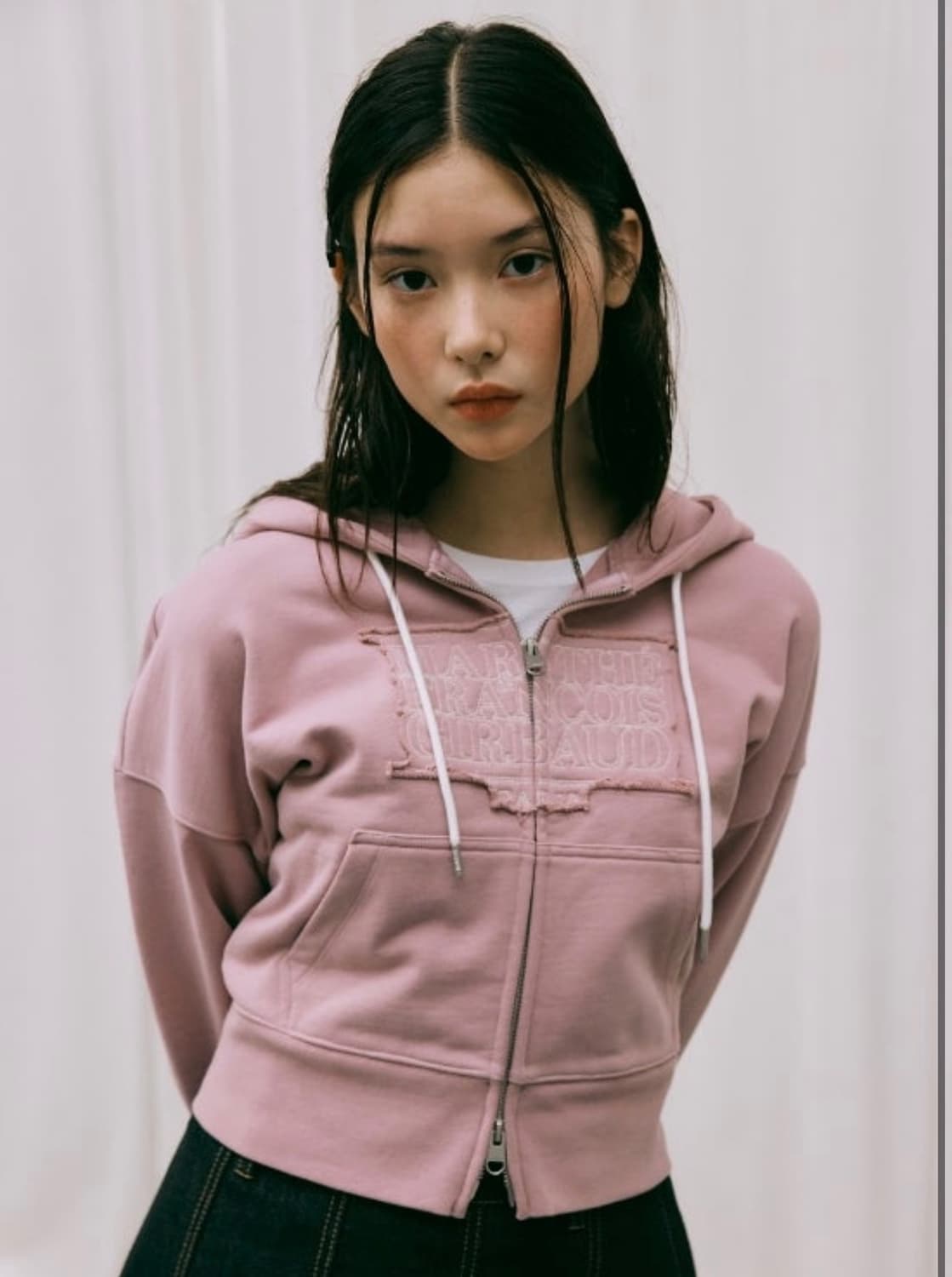 마리떼 후드집업 다크핑크 M 상품이미지2