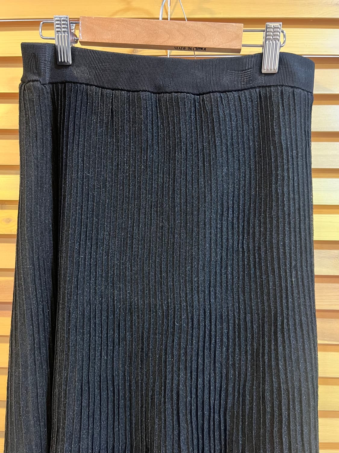 데렉램 DEREK LAM 여성 블랙 플리츠스커트 미디스커트 상품이미지4