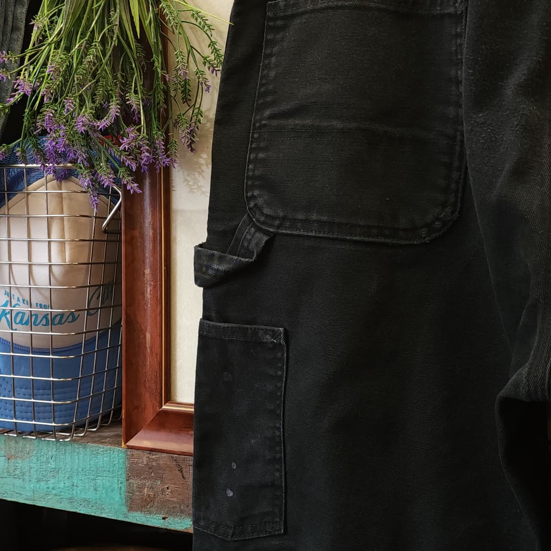 칼하트 싱글니 카펜터 워크팬츠 블랙 칼하트 블랙 36x30 상품이미지10