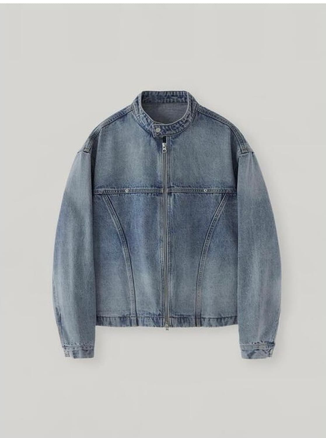 드로잉 워싱 데님 자켓 라이트 블루 상품이미지1