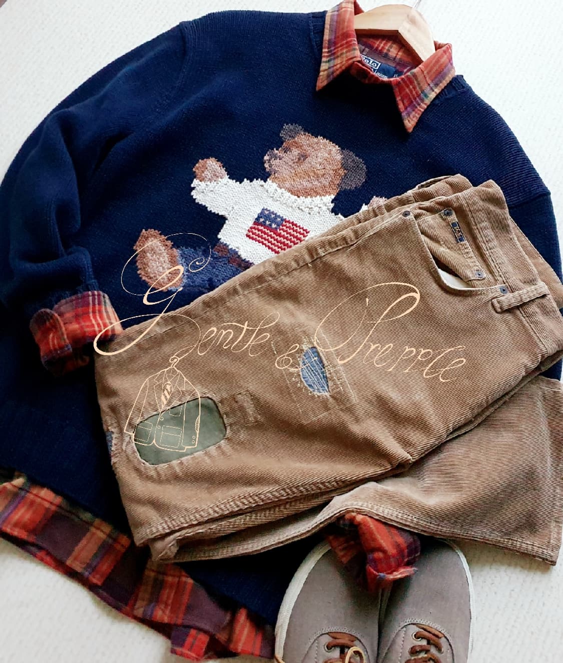 폴로 랄프로렌 코듀로이 리페어드 팬츠 상품이미지1