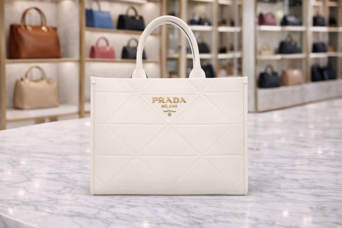 [S급] 프라다 탑스티칭 심볼 토트백 미디움 판매합니다!!! 상품이미지1