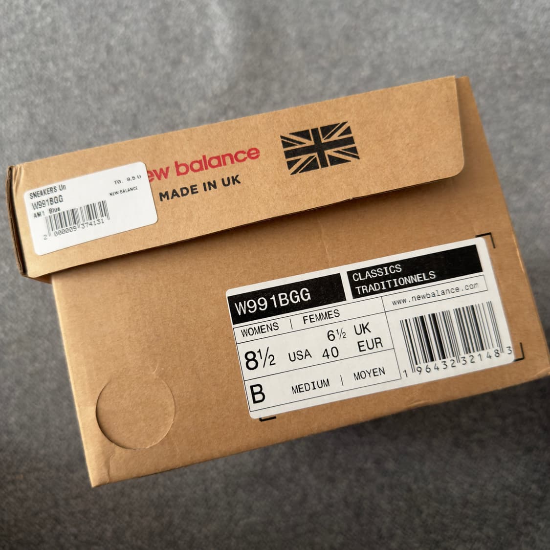 뉴발란스 991 더스티블루 (W991BGG) 여성 255 사이즈 상품이미지9