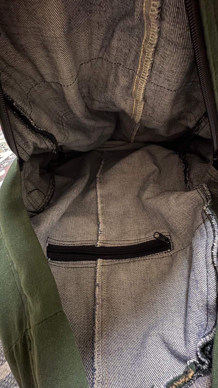 셔츠 업사이클 백팩 상품이미지4