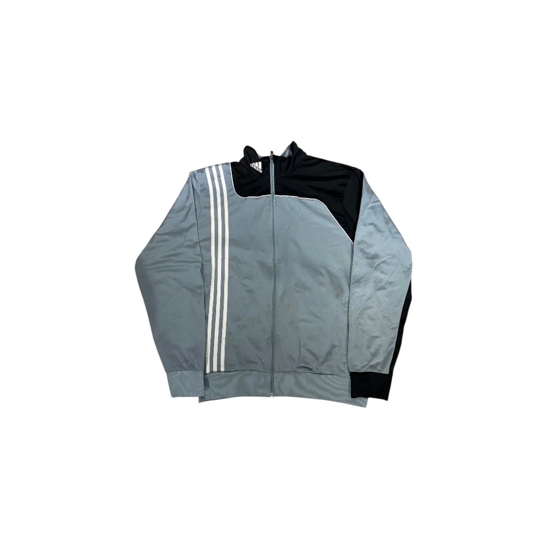 00s 아디다스 블루 블랙 오버핏 화이트 삼선 올드스쿨 트랙탑 져지 L 상품이미지5