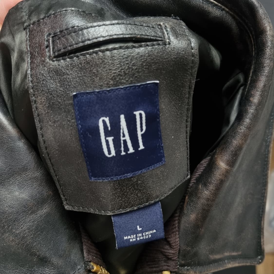 올드 갭 레더 자켓 L 상품이미지4