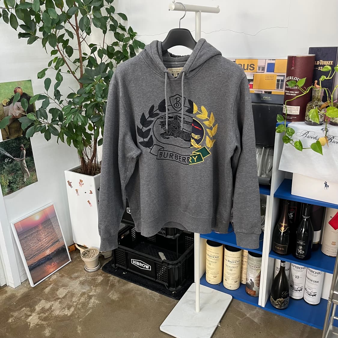 버버리 크레스트로고 스웻후드 XL 상품이미지1