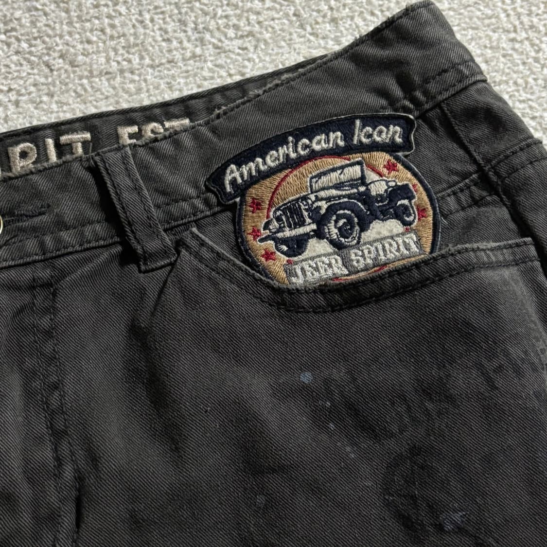 JEEP 지프 핀터깔 y2k 데님 숏팬츠 상품이미지2