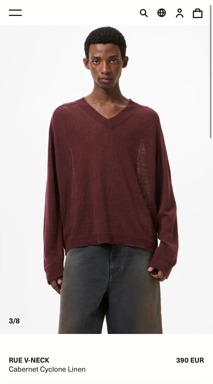 아워레가시 Rue 니트 버건디(46) 상품이미지1