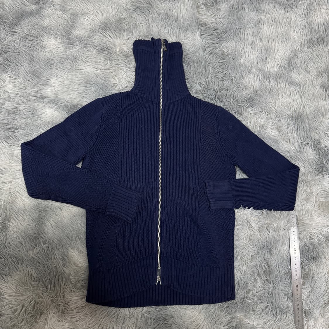 로렌랄프로렌 투웨이 여성 울 니트집업 M사이즈 상품이미지3