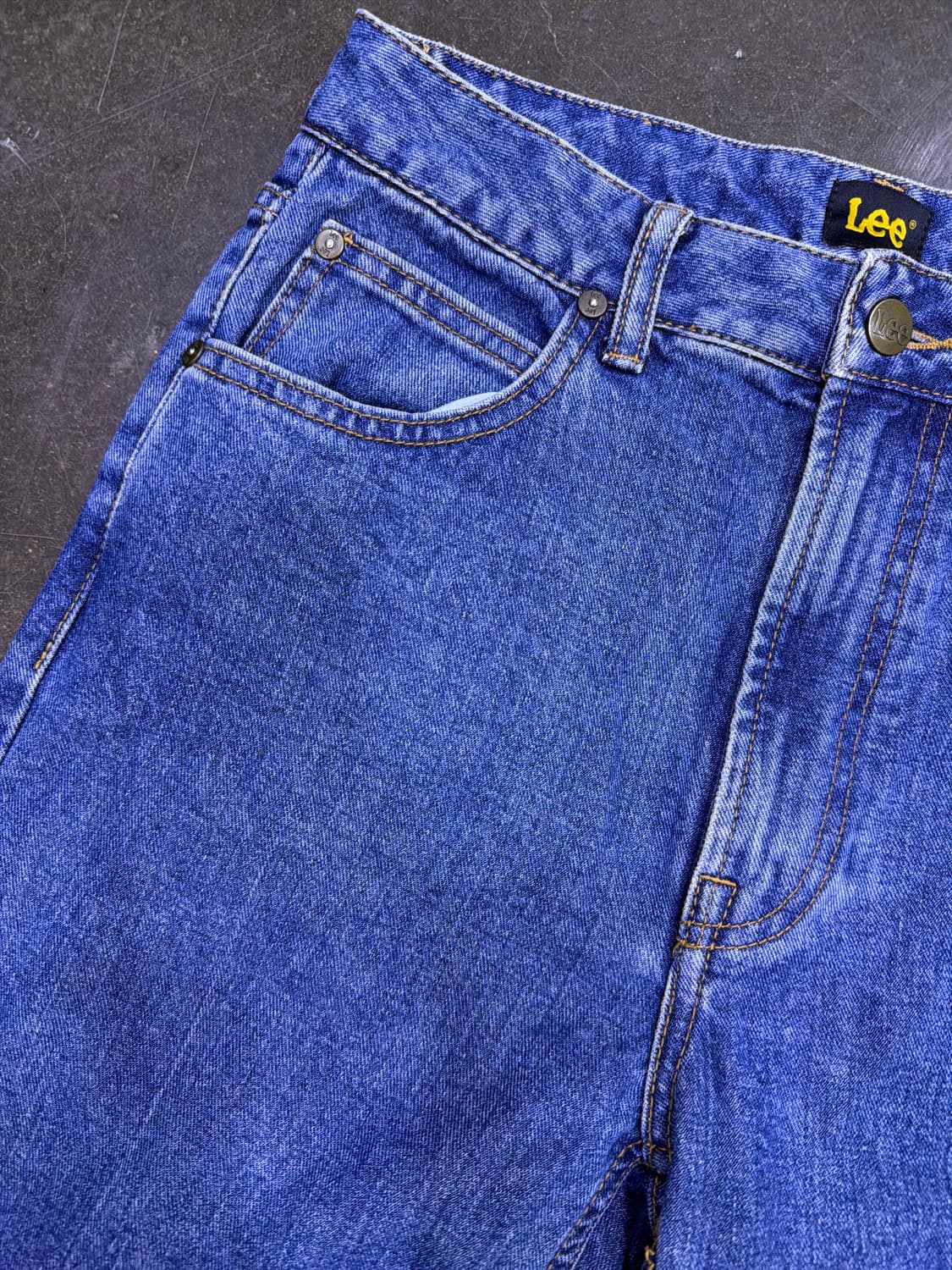 Lee 리 중청 워싱 테이퍼드핏 청바지 데님팬츠 27 상품이미지4