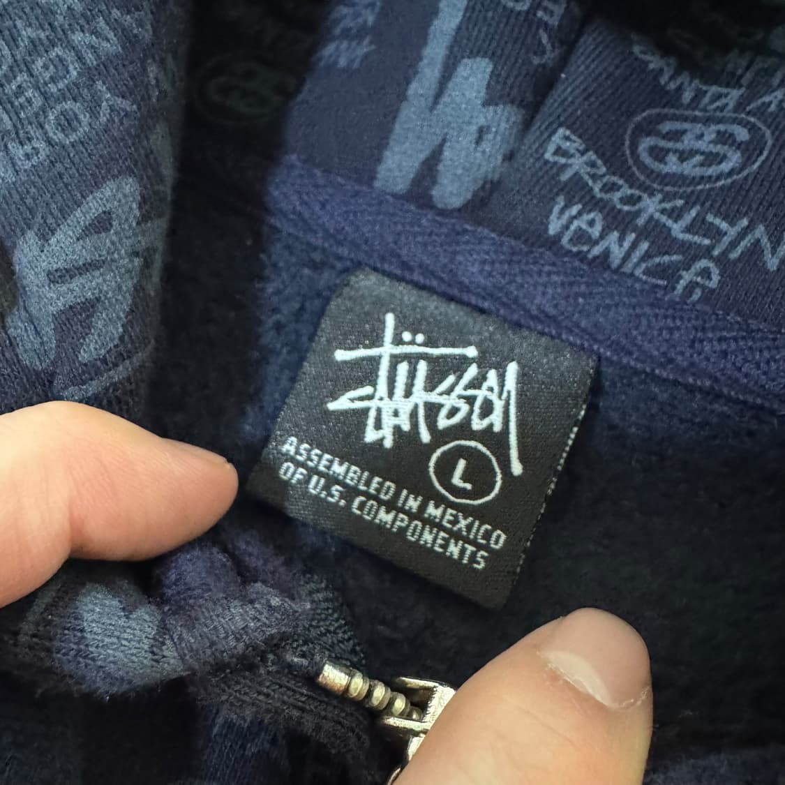 00s 스투시 월드투어 올로고 후드집업 상품이미지3