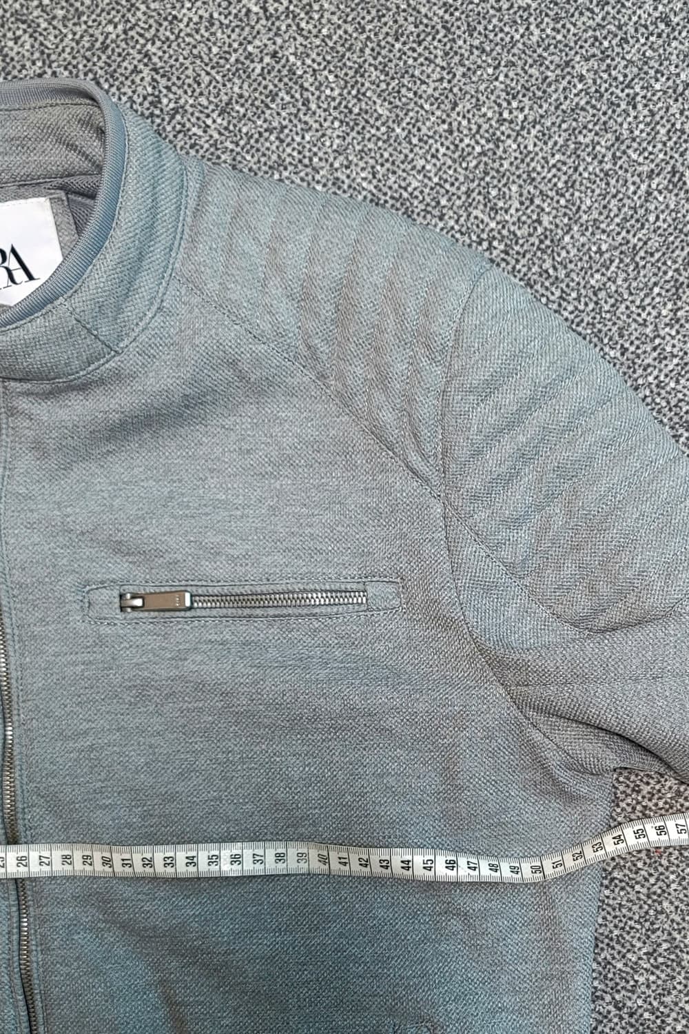 자라 남성 라이더 자켓 L 회색 상품이미지7