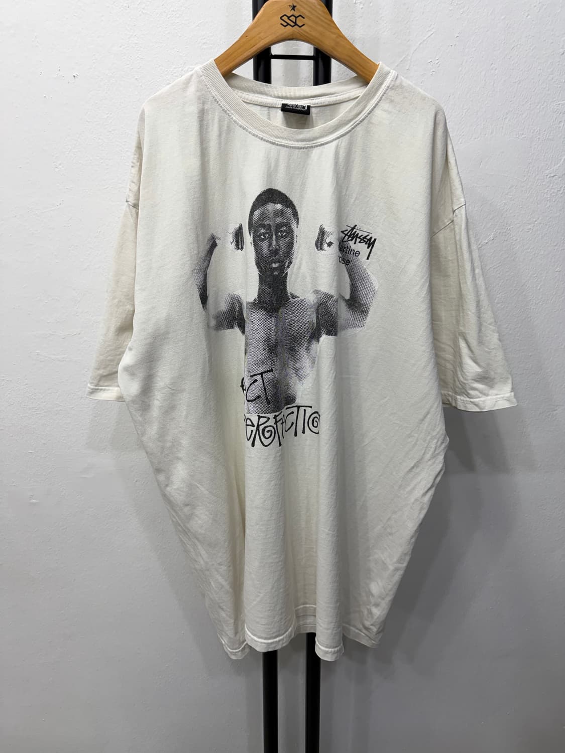 정품) 스투시 마틴 로즈 오버사이즈 반팔티 XL 상품이미지1