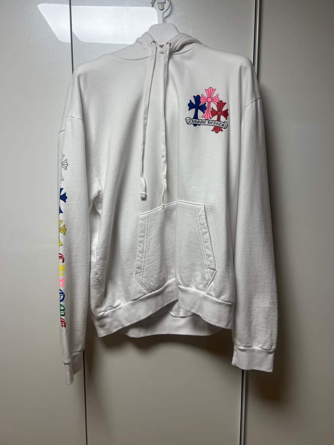 (XL) 크롬하츠 멀티컬러 후드 화이트 상품이미지2