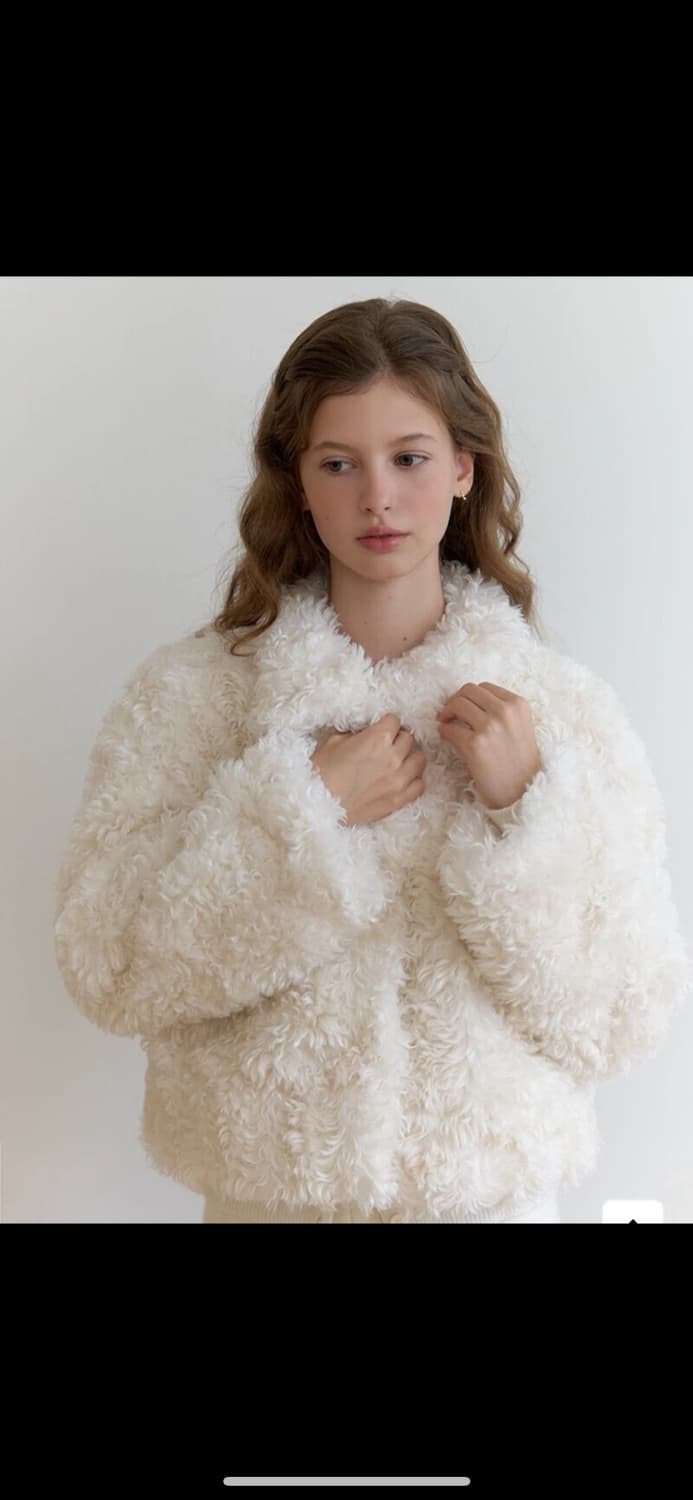 리엘 포포 퍼자켓 아이보리 상품이미지1