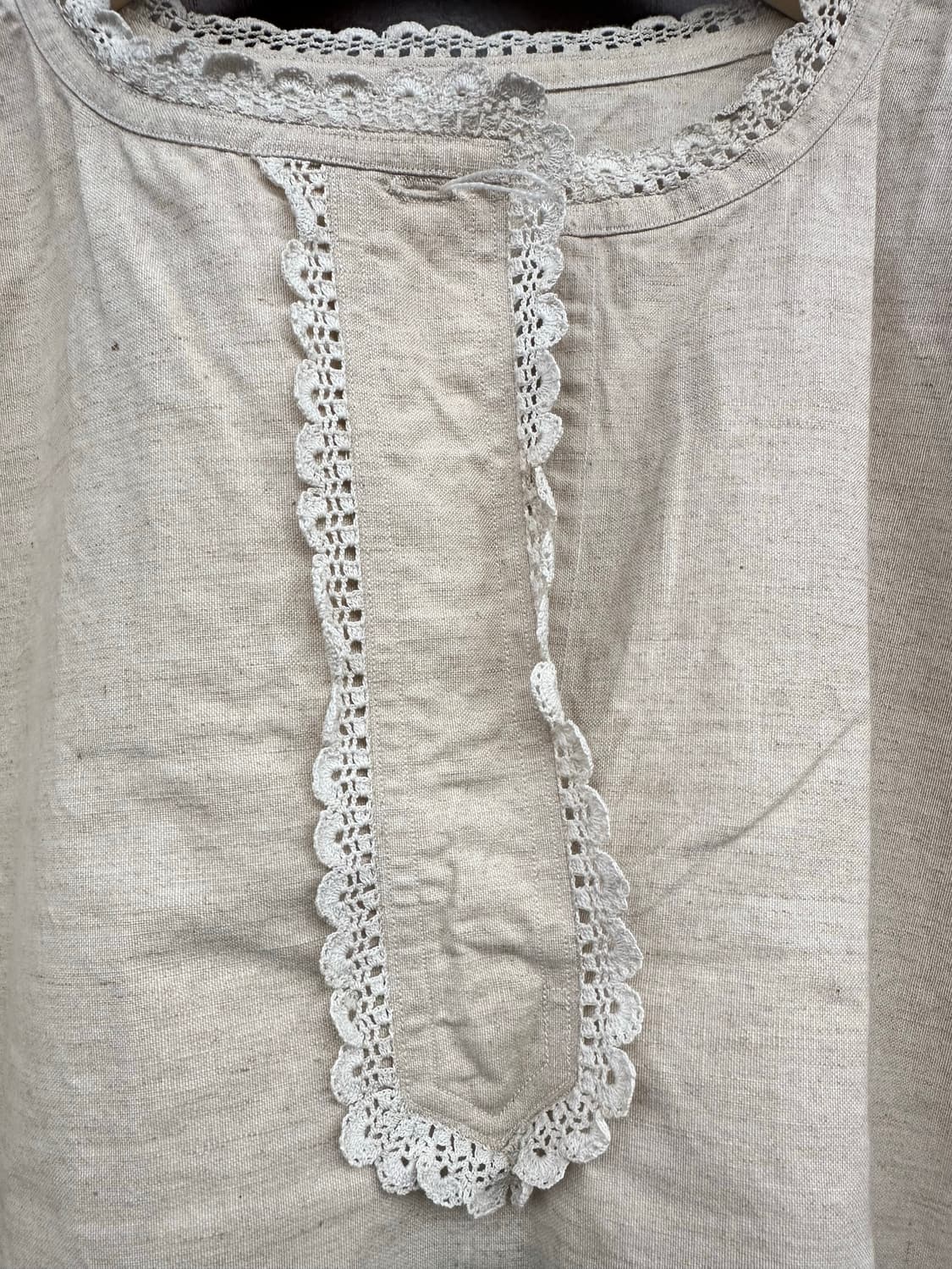 1900’s French Antique Linen 🇫🇷 그랑파 슈미즈 상품이미지6
