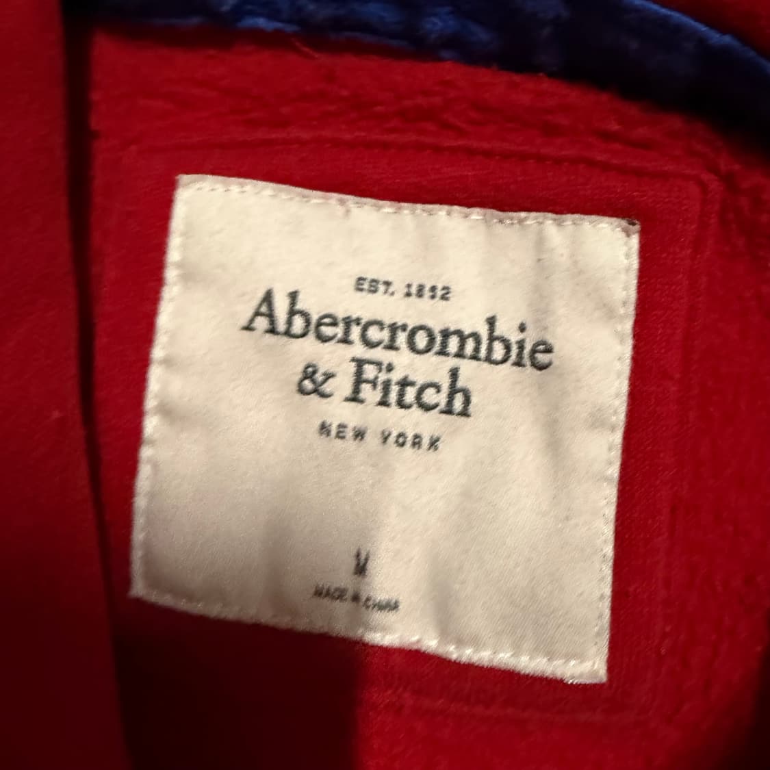 아베크롬비 레드 후드티 S 상품이미지3