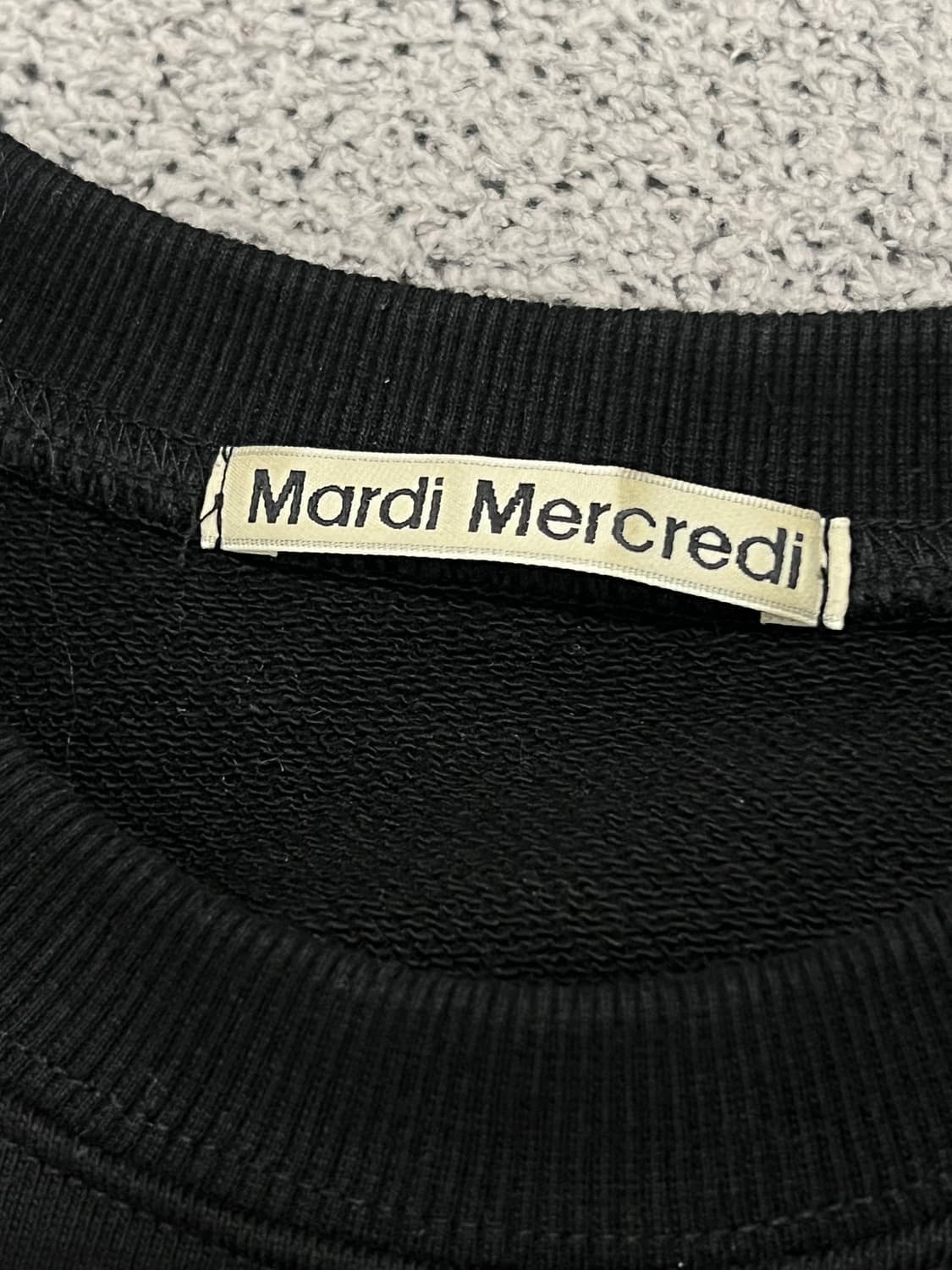 (M) 마르디 메크르디 체커보드 맨투맨 상품이미지3