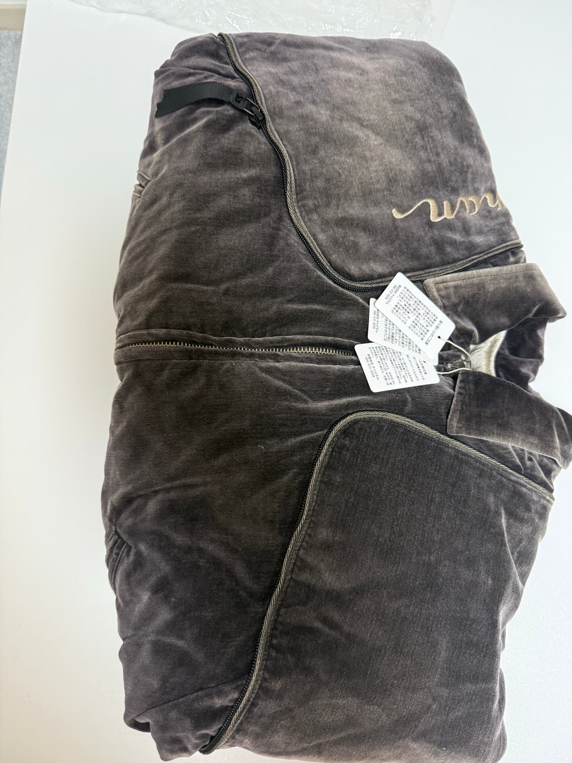 (새상품) (정가양도) 캐피탈 벨벳 시아미스 봄버 드리즐러 자켓 블랙 상품이미지4