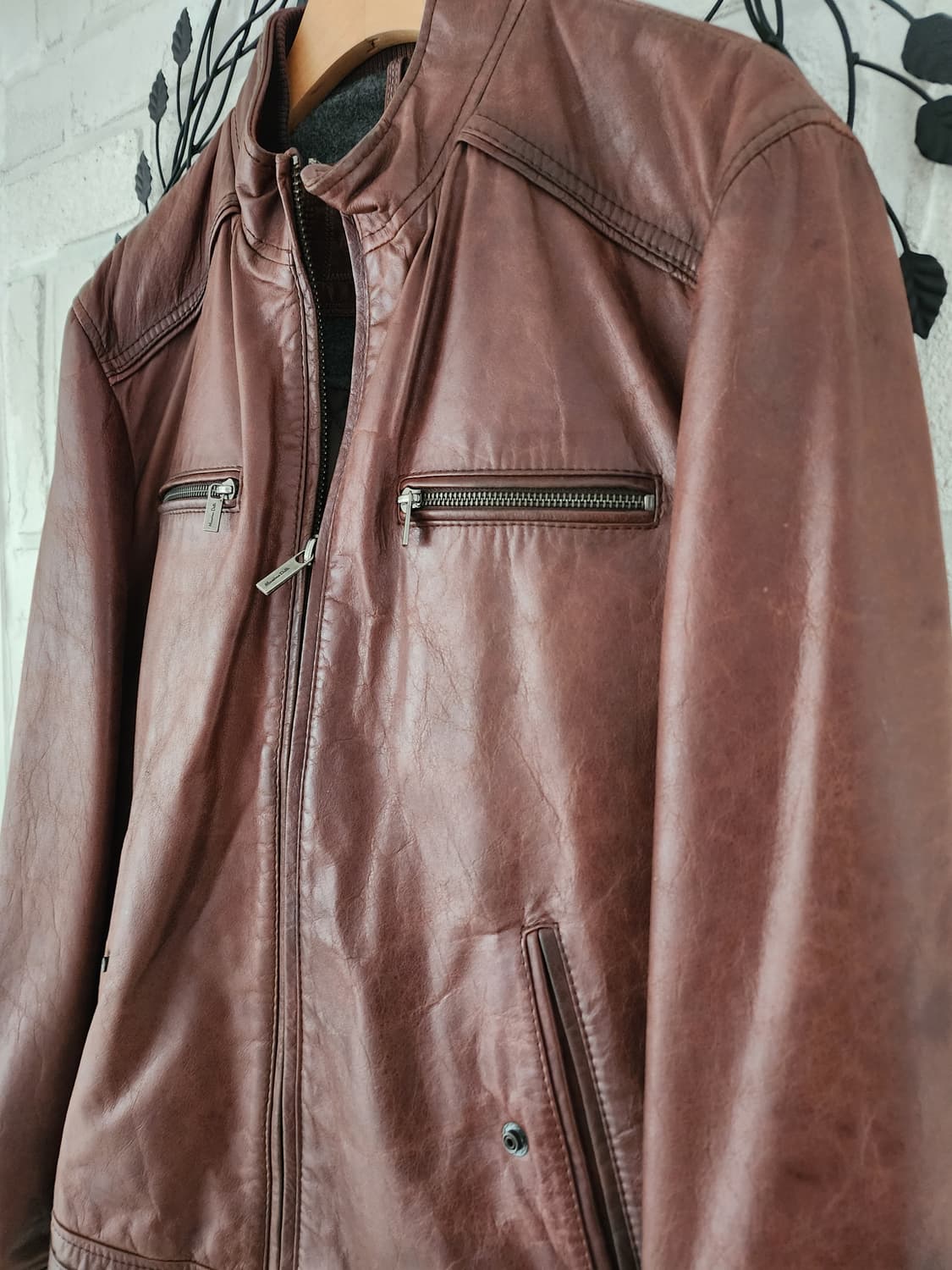 마시모두띠 가죽 점퍼 상품이미지6