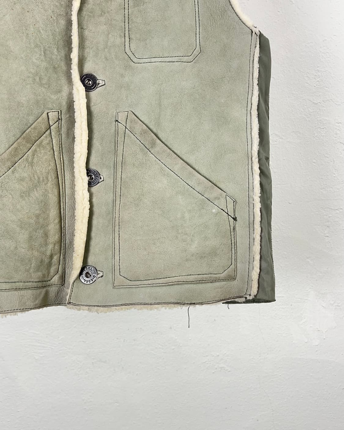 디젤 시안 스웨이드 벤틸 셰르파 유틸리티 베스트 상품이미지5