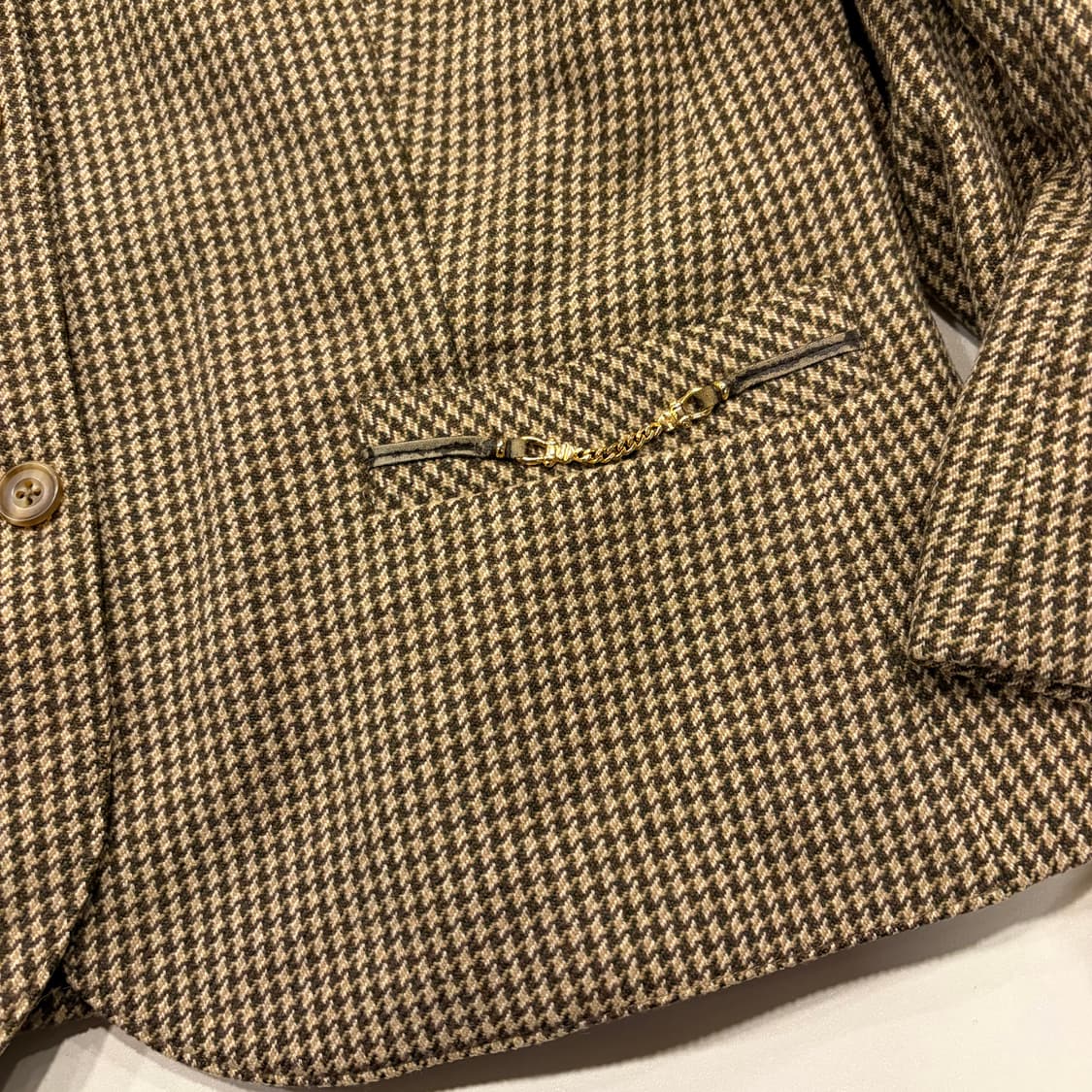 [L] 아쿠아스큐텀 하운드투스 체크 여성 자켓 B313 상품이미지5