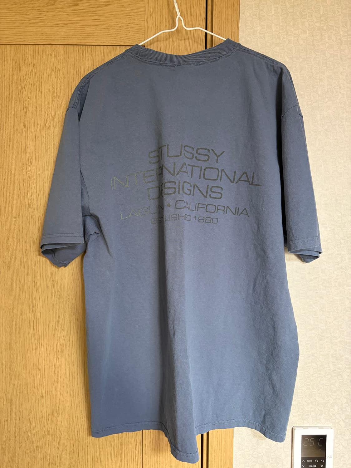 스투시 인터내셔널 디자인 티셔츠 네이비 L(새상품) 상품이미지4