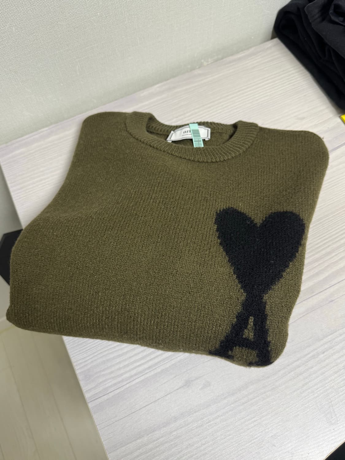 아미 안타르시아 니트 올리브 카키 M 상품이미지3