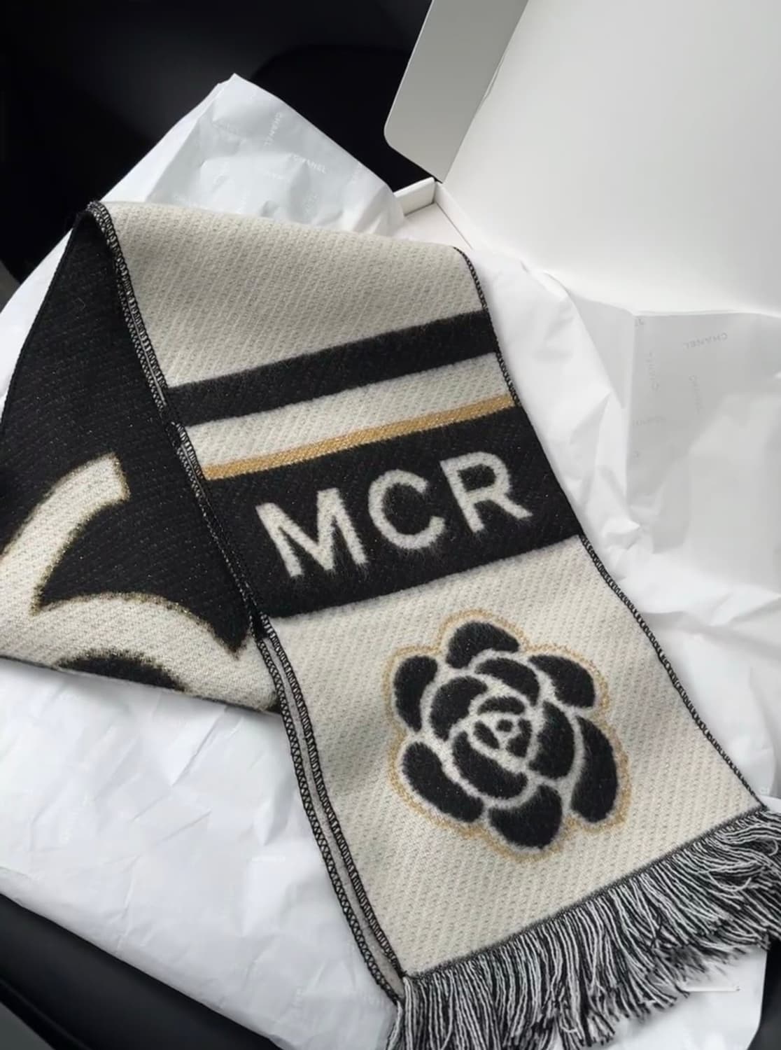 샤넬 캐시미어 머플러(양면) 상품이미지5