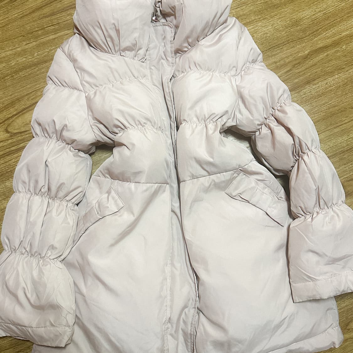 빈티지 핑크 리본 패딩 히메갸루 로걀 라떼 짜잔씨 히메카지 헤이세이 상품이미지2