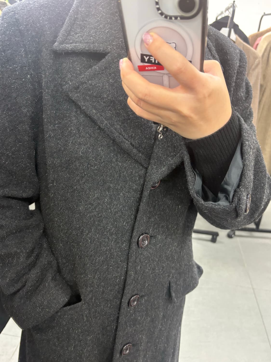 빈티지 울 롱코트 상품이미지3