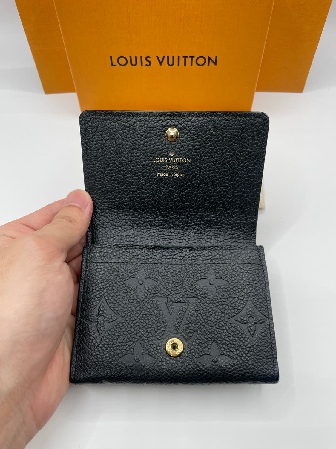 루이비통 앙프렝뜨 모노그램 카드지갑 블랙 상품이미지6