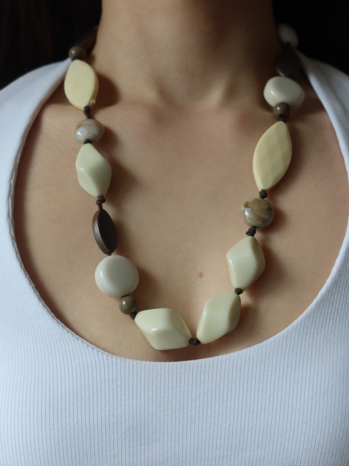 mixed bead necklace 상품이미지1