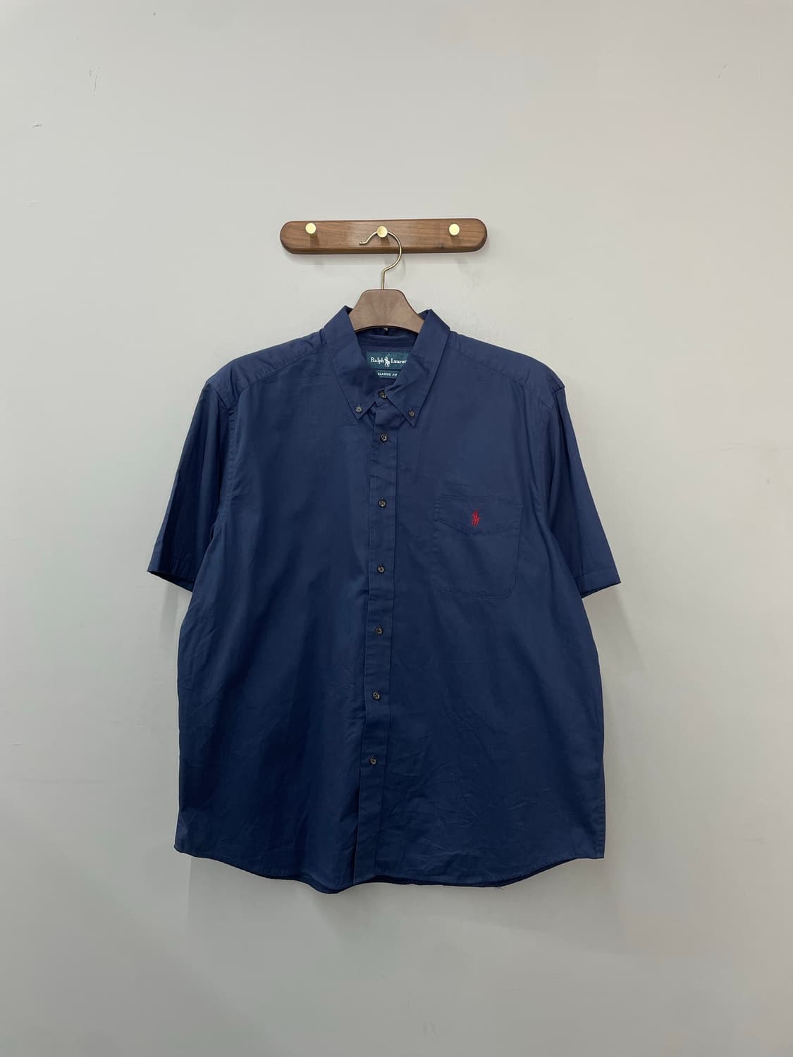 폴로 랄프로렌 네이비 반팔 셔츠 H2297 상품이미지2