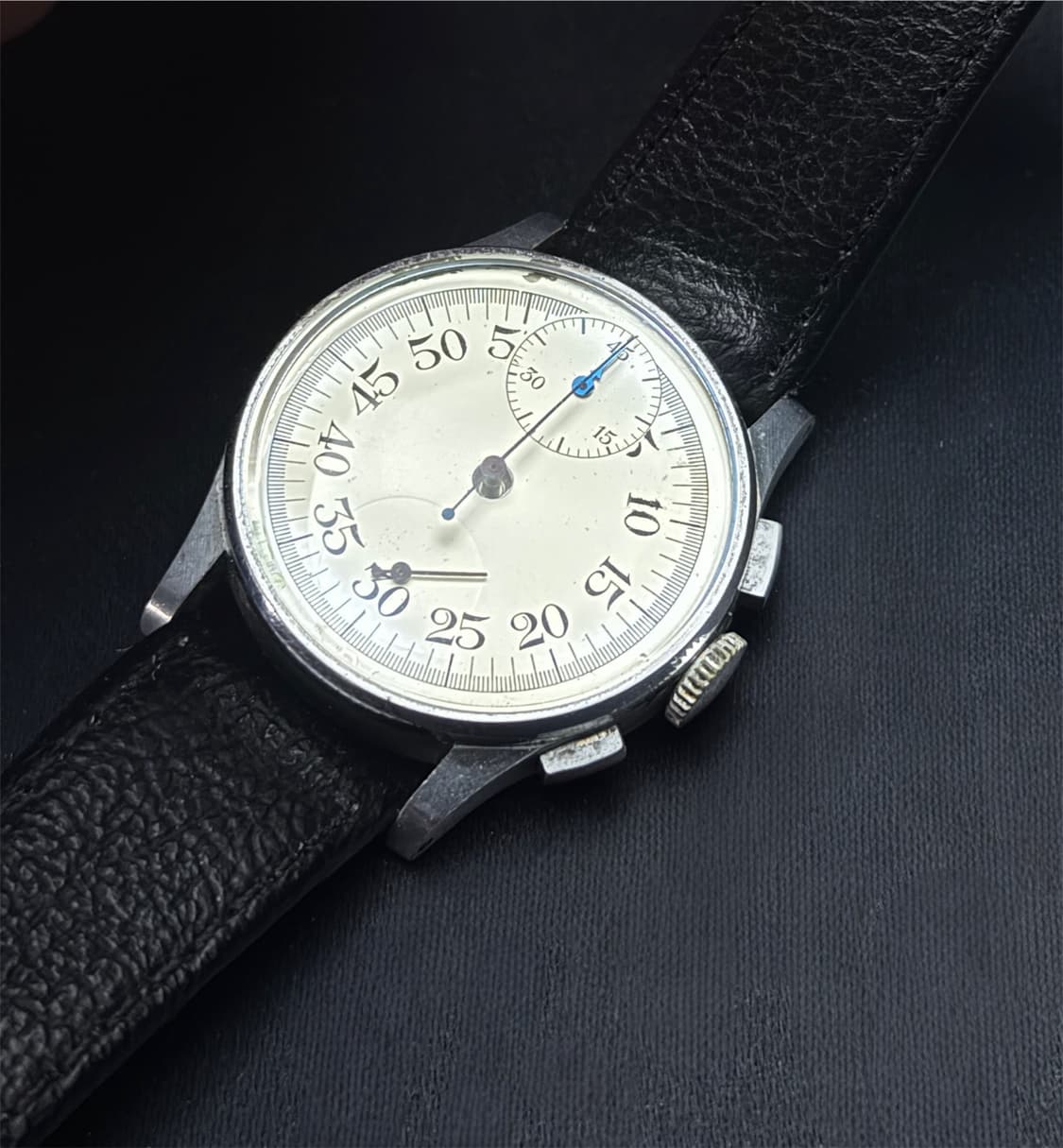 40‘s WWII 피어스 영국군 크로노그래프 타이머 시계 상품이미지3