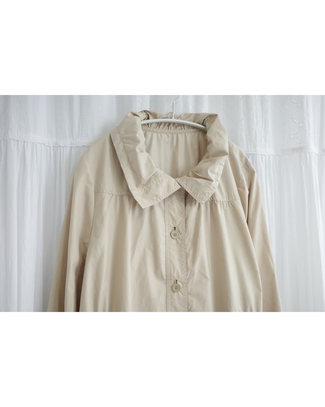 Topvalu light beige wind breaker 상품이미지7