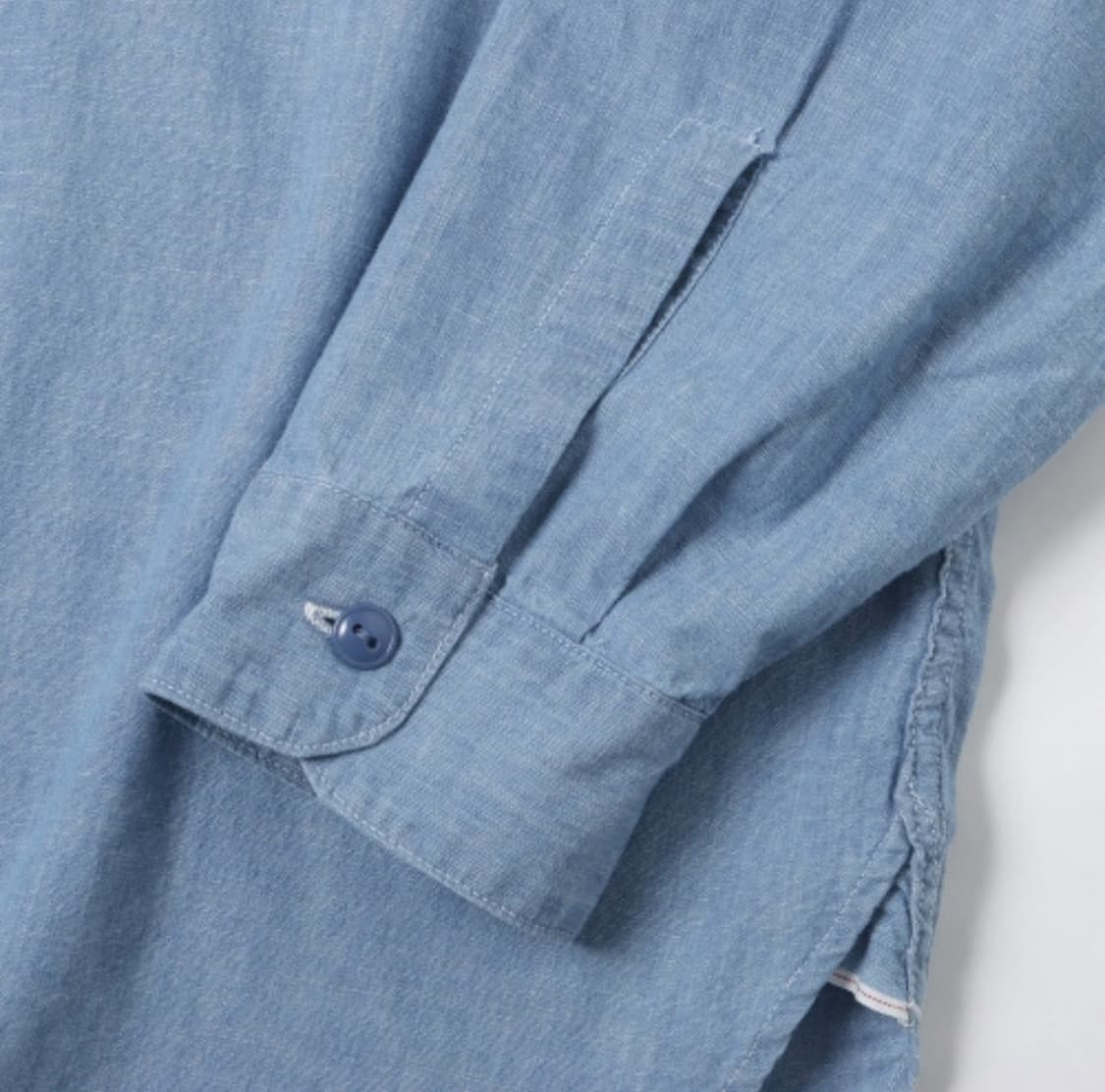 Usn Chambray Shirt - Blue 상품이미지6